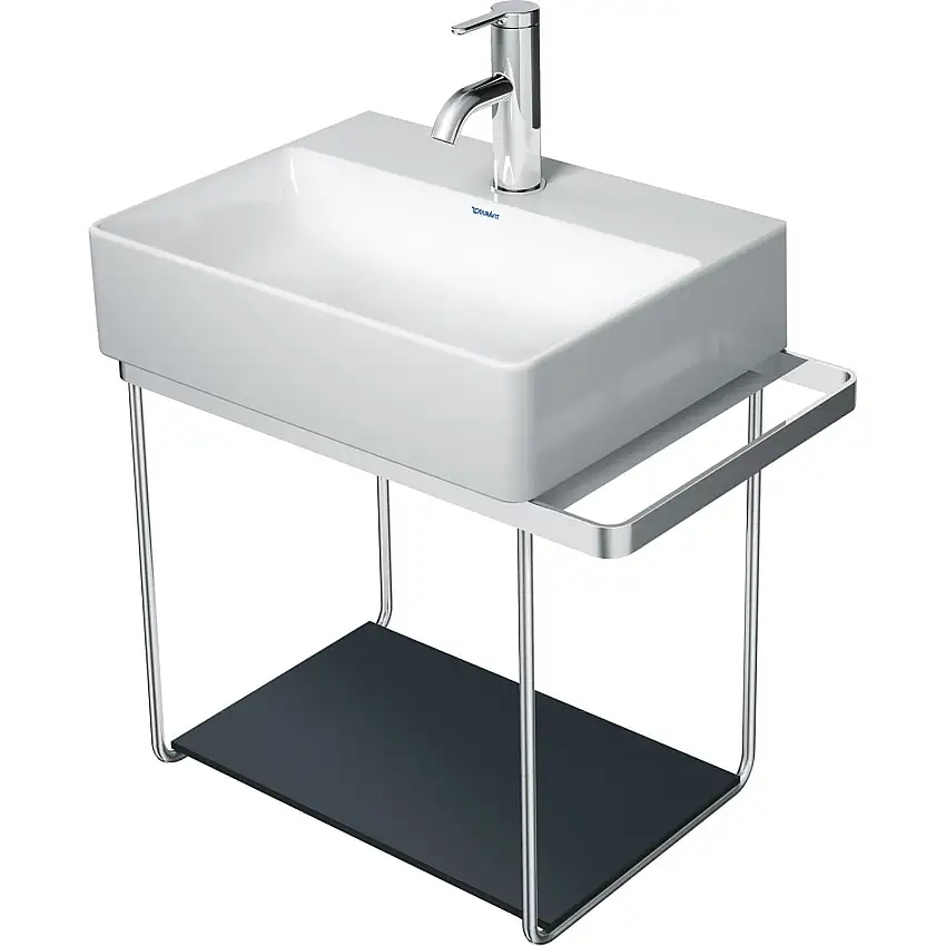 Glashylla DuravitDuraSquare till BenställningSvart, BxD: 970x380 mm