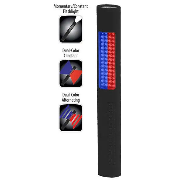 Ficklampa NightstickNSP-1170 LED Vitt/Blått/Rött Ljus