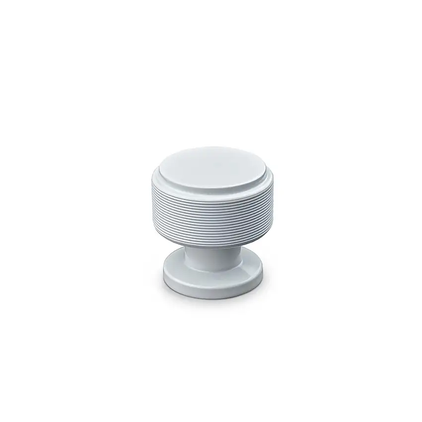 Knopp TheofilsLonato Diam. 30 mm RandMatt Vit