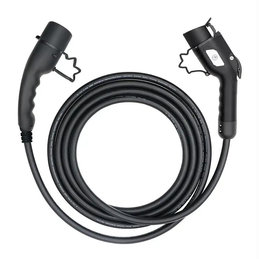 Laddkabel MotorwerkEV Type2–Type1 3,6kW (230V,16A, 3m)
