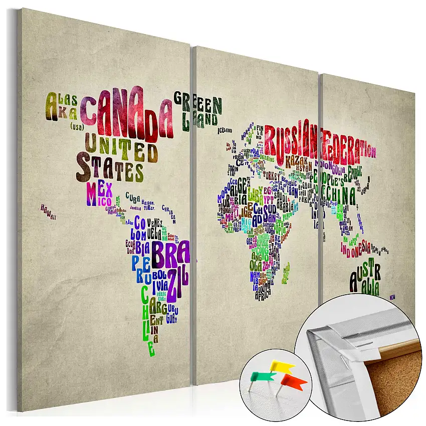 Anslagstavla ArkiioColorful Countries