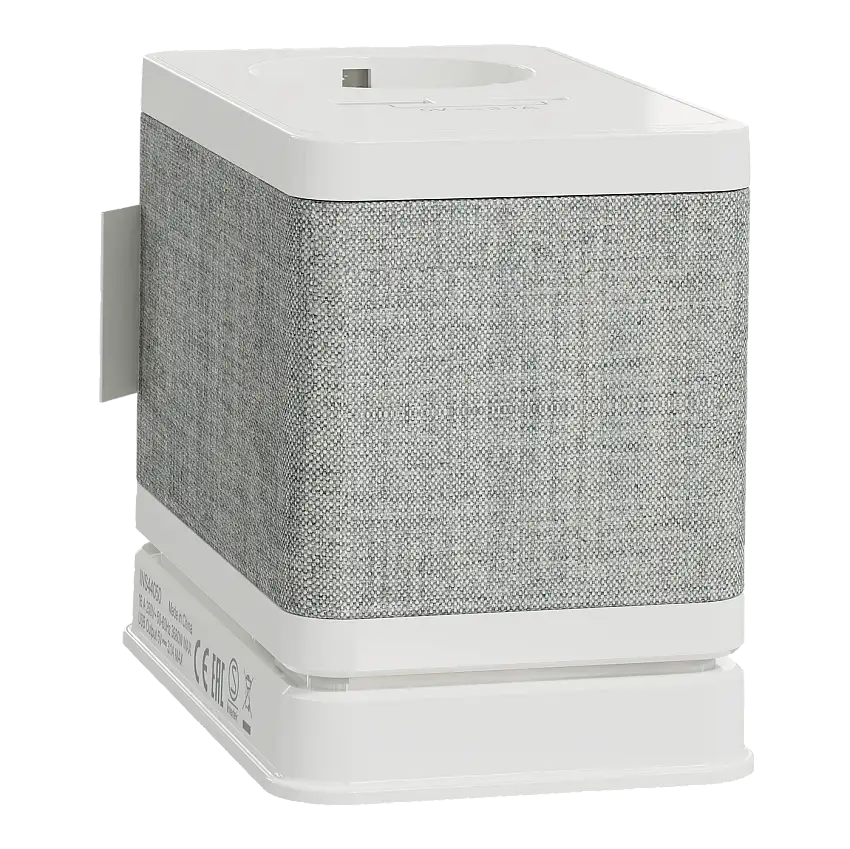 Bordsenhet Schneider ElectricUnica System+ S USB A+C Jordat uttagVit/grå
