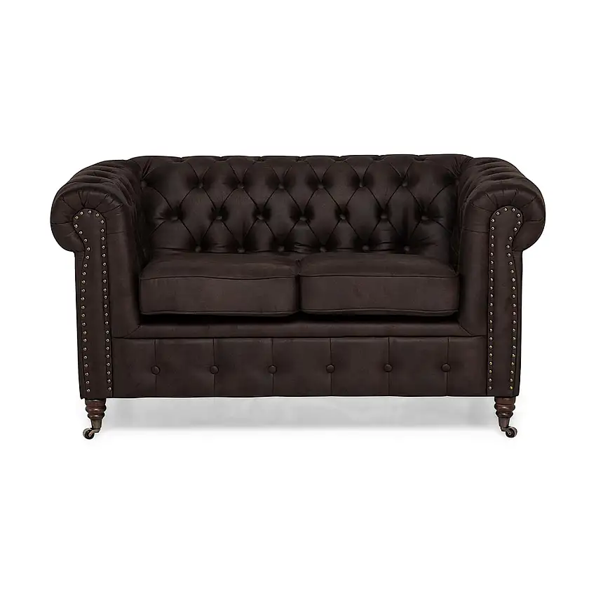 2-sitssoffa Manor HouseChesterfield Deluxe Konstläder