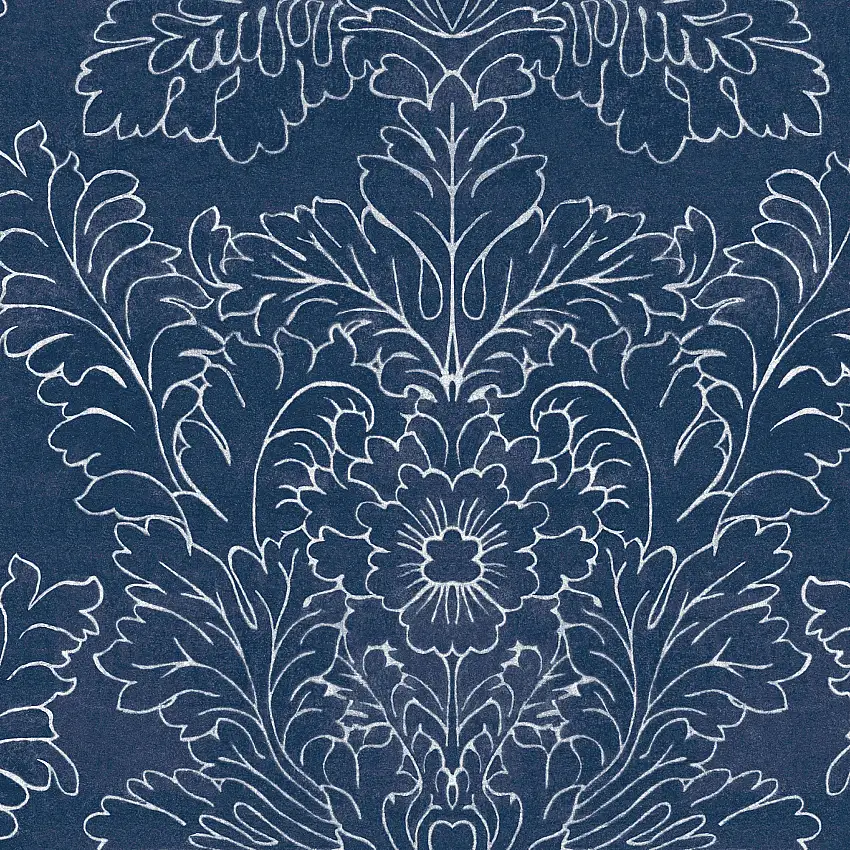 Tapet Laura AshleySilchester Midnight Seaspray Blå 119852