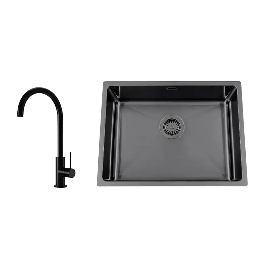 Diskho Nordic TechTitan 530 X med Köksblandare Steel Equip Shadow