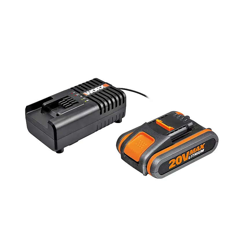 Batteri Worx20V 2.0Ah med Laddare