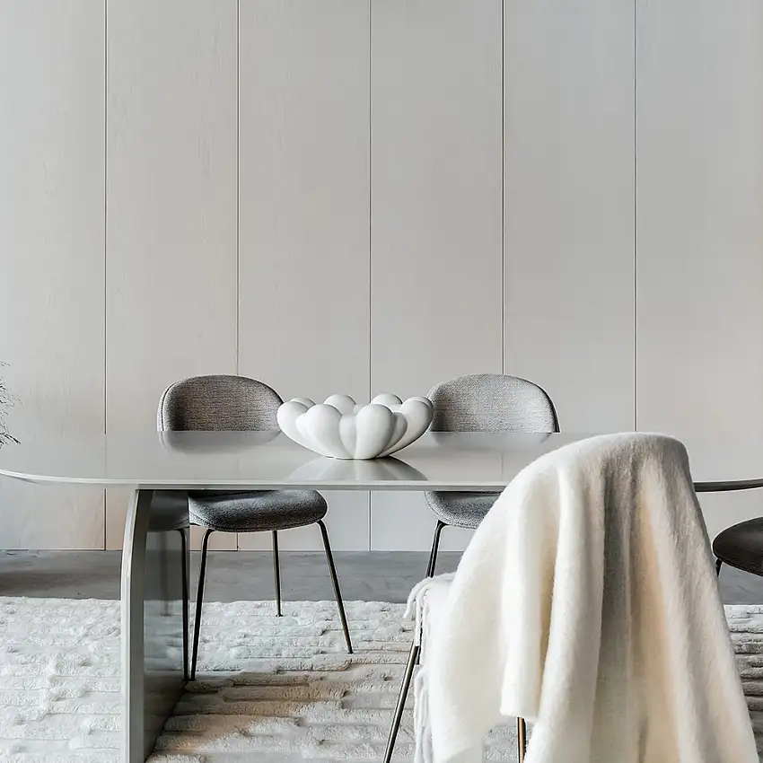 Designpanel Wood on wallAsk Vitlackad
