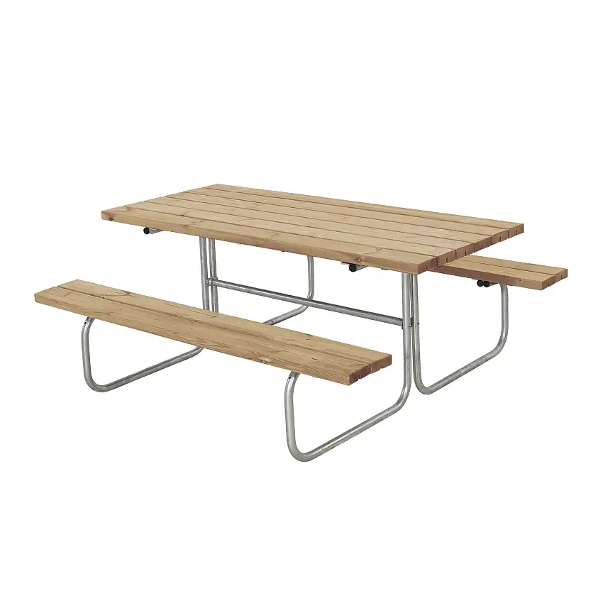 Picknickbord PLUSClassic Bord-/Bänkset UtomhusGyllenbrun, Utan ryggstöd