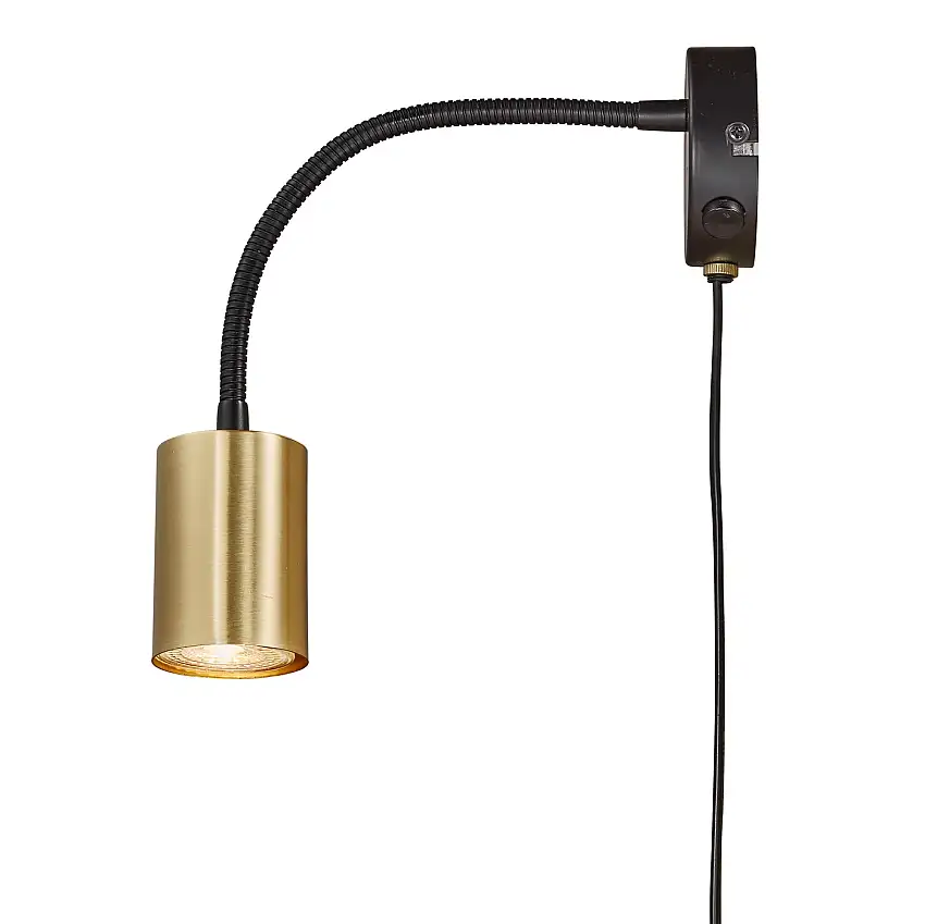 Vägglampa NordluxExplorer FlexMässing