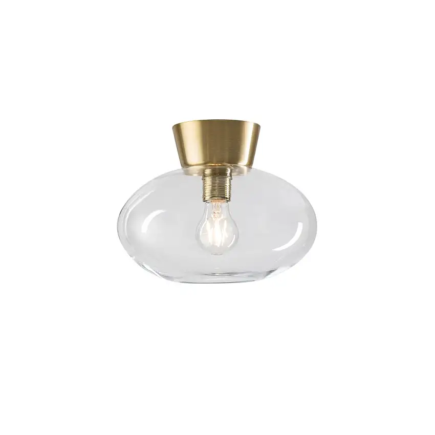 Takplafond BelidBullo H212 60W IP21Mässing, Klarglas