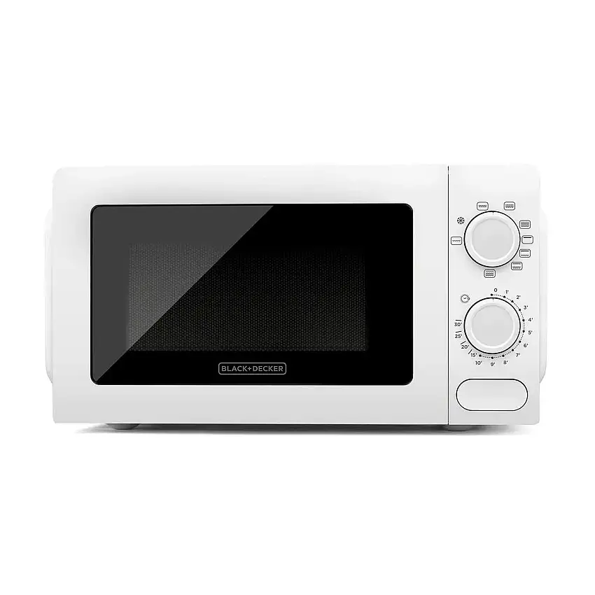 Mikrovågsugn BLACK+DECKER700W Grillfunktion Vit