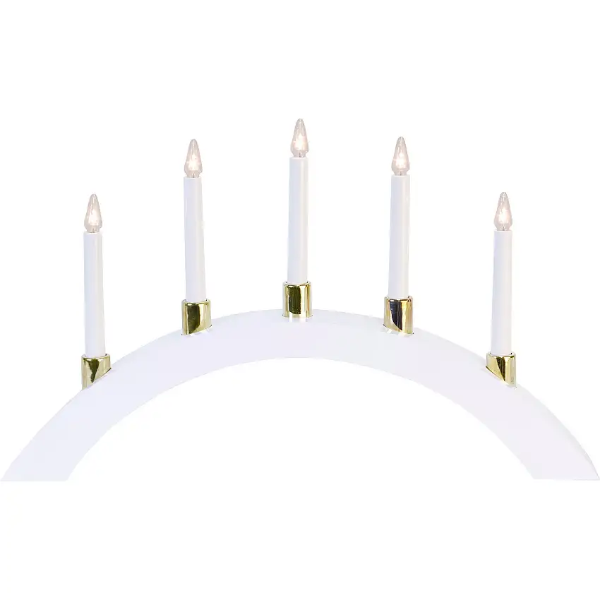 Adventsljusstake Star TradingHalla 5LVit