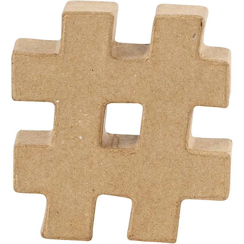 Pappsymbol Creativ Company1 StHöjd: 100 mm