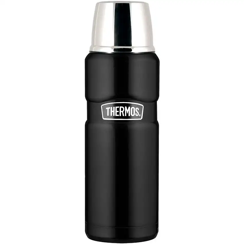 Termos ThermosKing Stål 1,2 L Mattsvart med Skruvkork