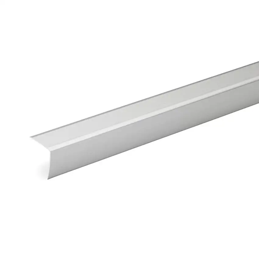 Trappkantslist HaboSA41 Grå Ek 35x35 mmLängd: 2000 mm, Utförande: Rostfri