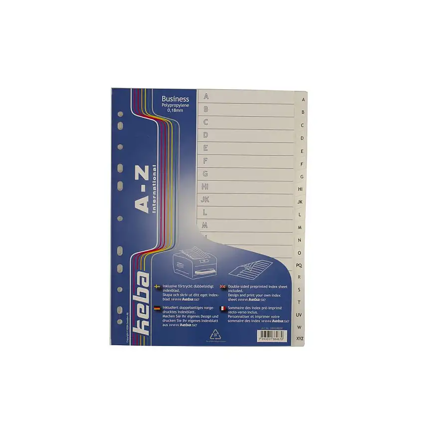 Register KEBABusiness A4 0,18 mm PP A-Z