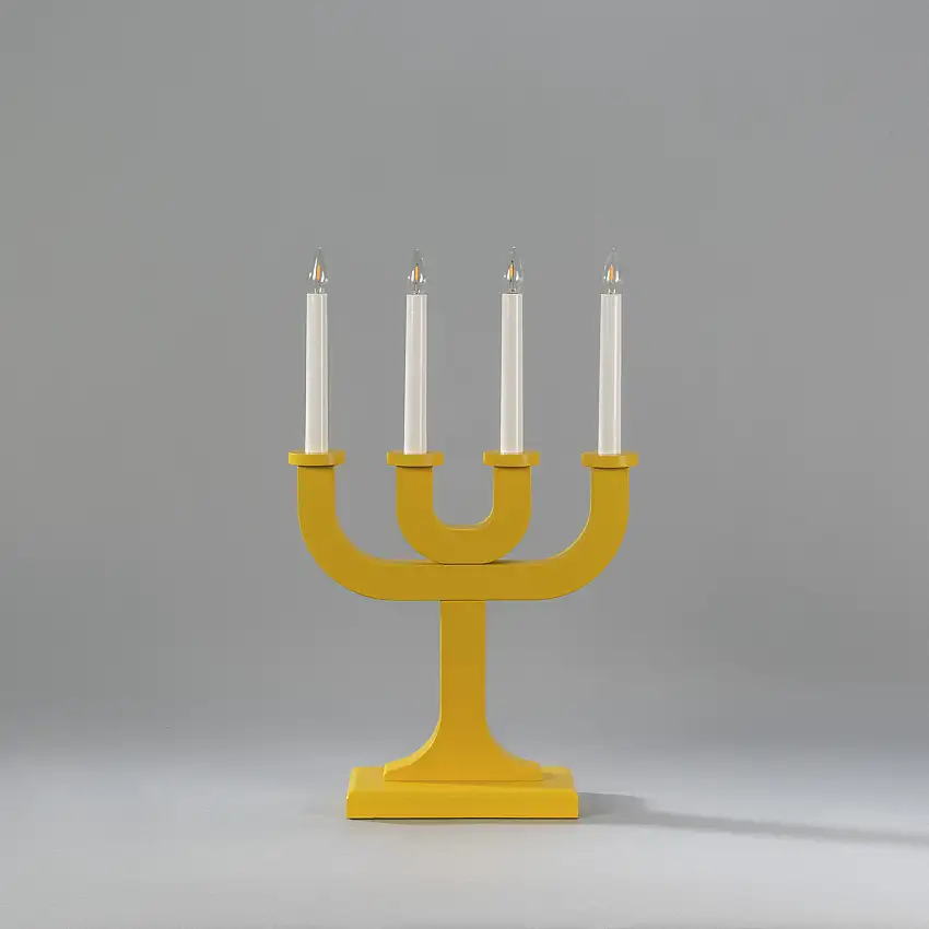 Adventsljusstake Gnosjö Konstsmide3544 Elljusstake Trä 5 Ljus