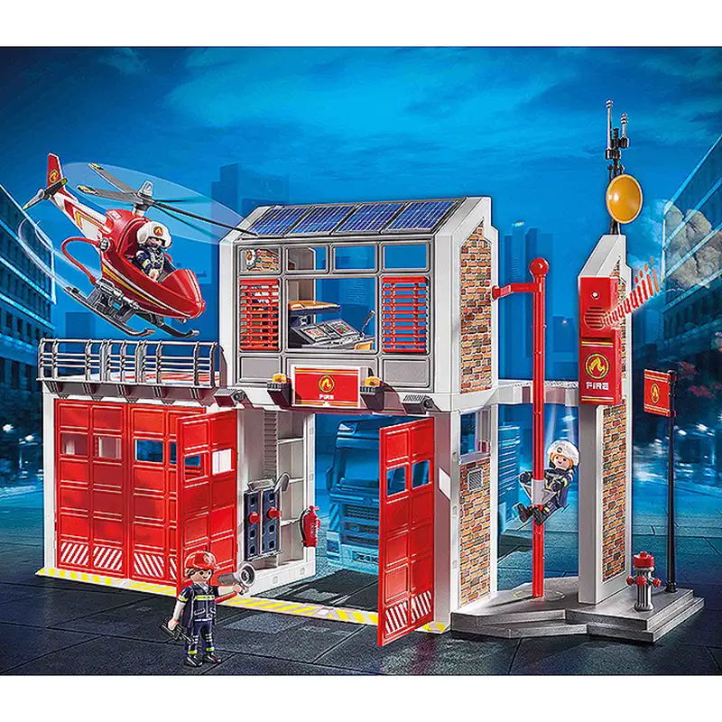 Brandstation PlaymobilMed Larm