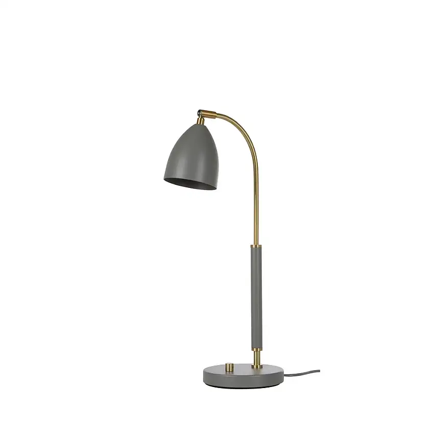 Bordslampa BelidDeluxe LEDGrå/Mässing