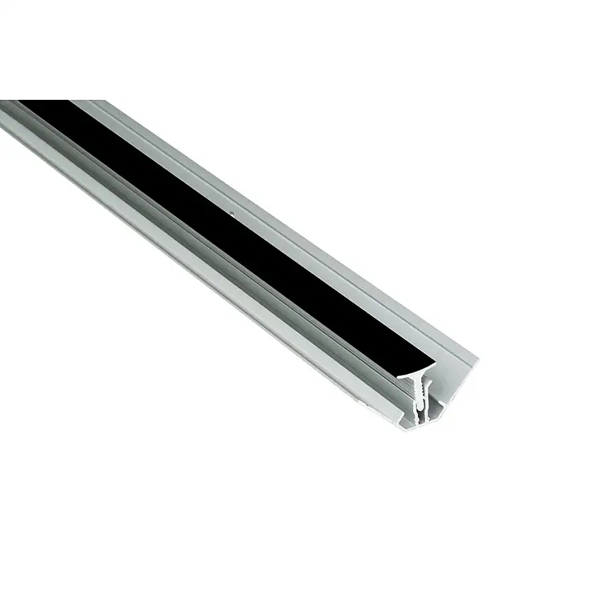 Tillbehör FiboVåtrumsskivor Inv. hörnlist alu 2-del Svart 2400mm