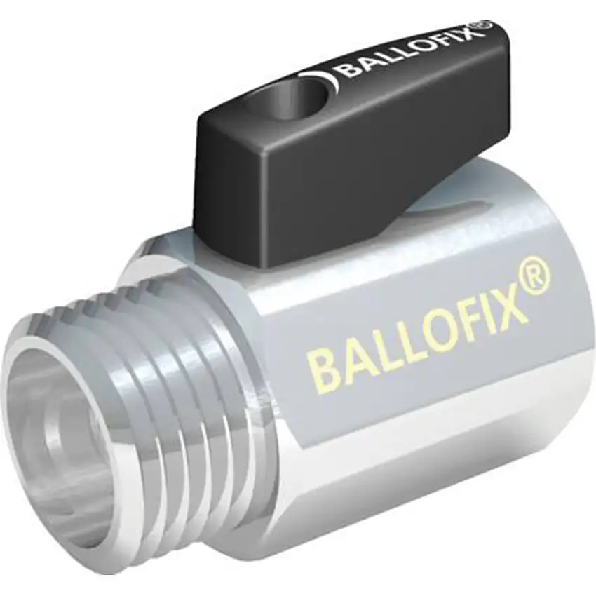 Kulventil Broen Ballofix503 Rak med VredDimension: 15 mm