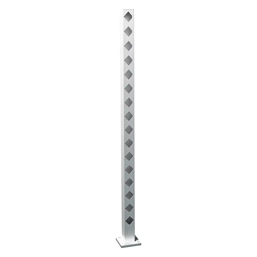 Ändstolpe RecalStaket BolmenHöjd: 1510 mm, Naturgrå