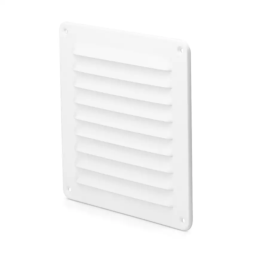 Ventilgaller FreshUtan StosVitlackad Aluminium, 195X195 mm