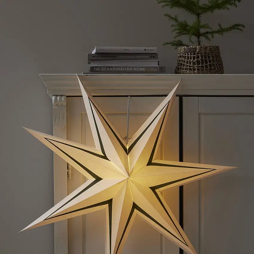 Adventsstjärna Star TradingStripe Papperstjärna 80 cm
