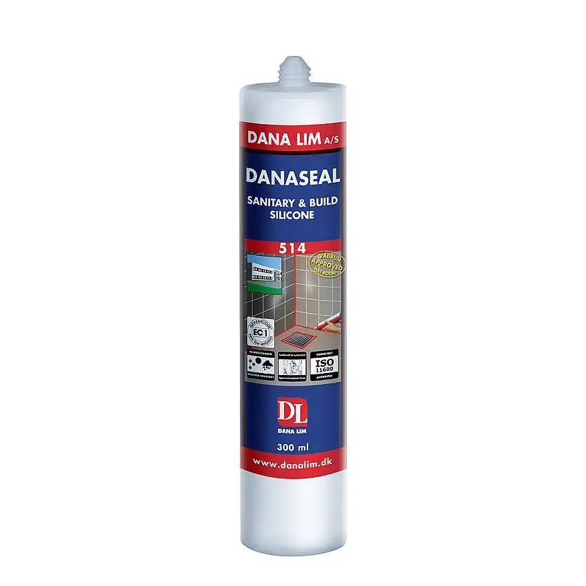 Fogmassa DanalimSilikon Dana 514 Grå Våtrum & Bygg 300 ml