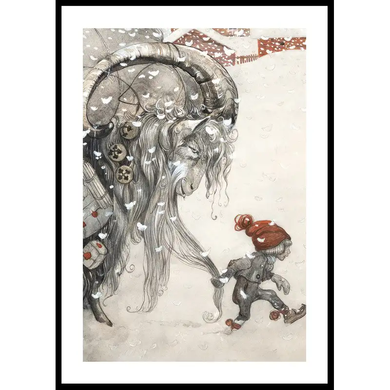 Poster GallerixJulbocken By John Bauer21x30 cm