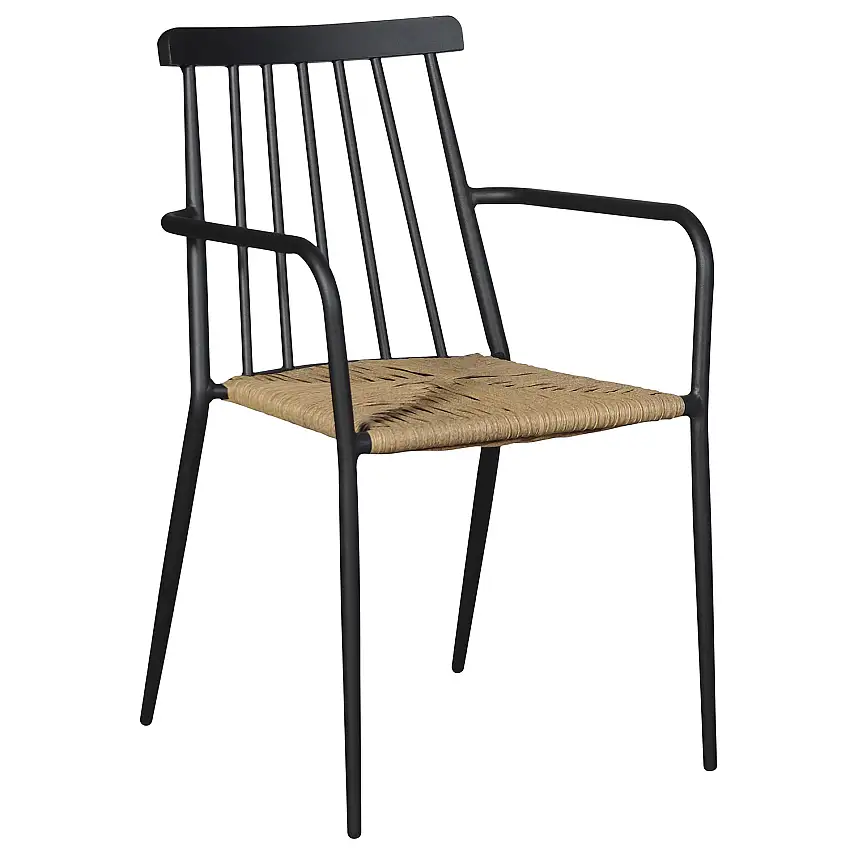 Trädgårdsstol ENVY DESIGNNatur/Svart Utomhus