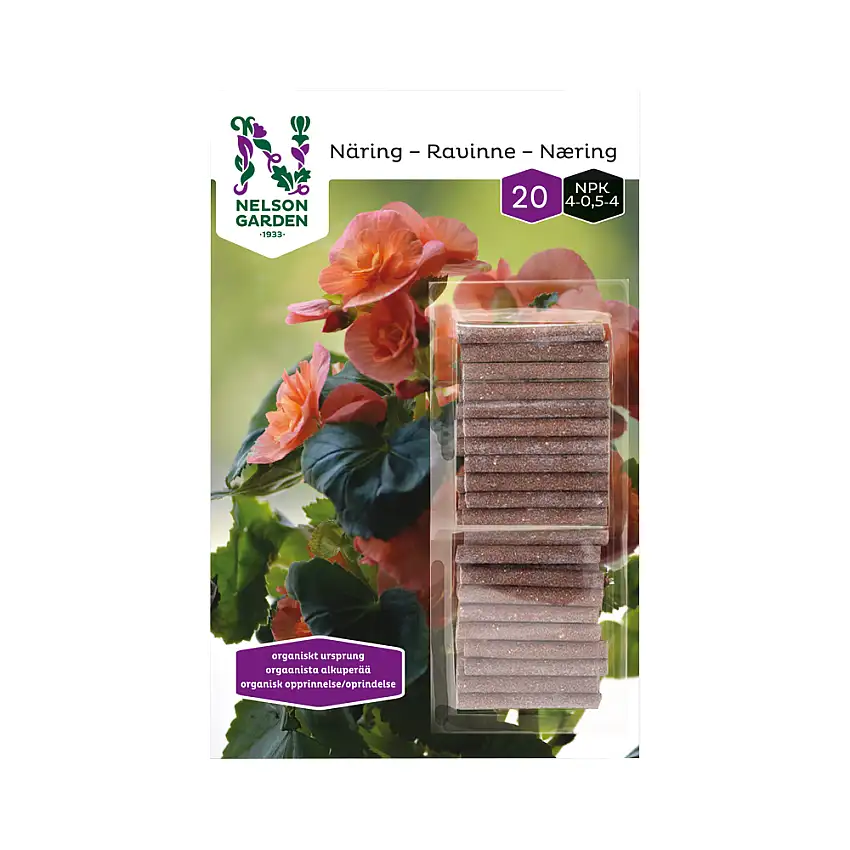 Näringspinnar Nelson GardenOrganiskt ursprung 20-pack