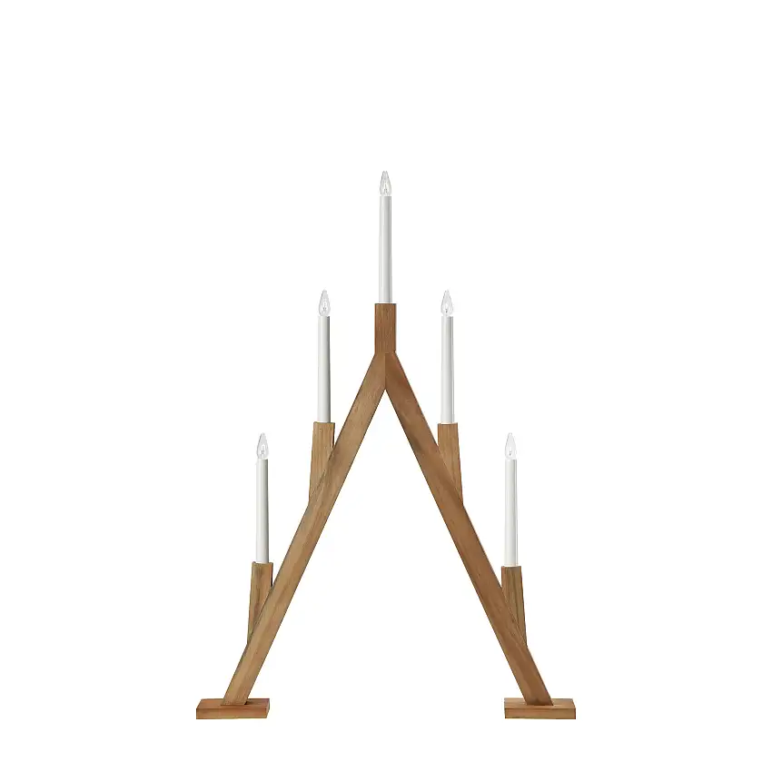Adventsljusstake MarkslöjdBjurfors Träljusstake 7 Ljus