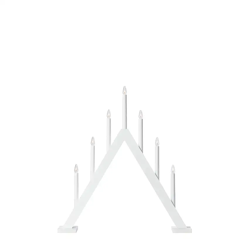 Adventsljusstake MarkslöjdAriele Träljusstake 7 LjusWhite