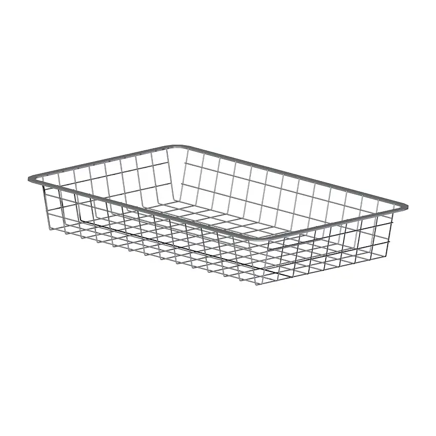Trådback LundbergsWide 427x527 mmSilver, 85 mm