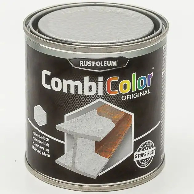 Combicolor Hammertone Rust-OleumVolym: 0,25 L, Färg: Ljusgrå