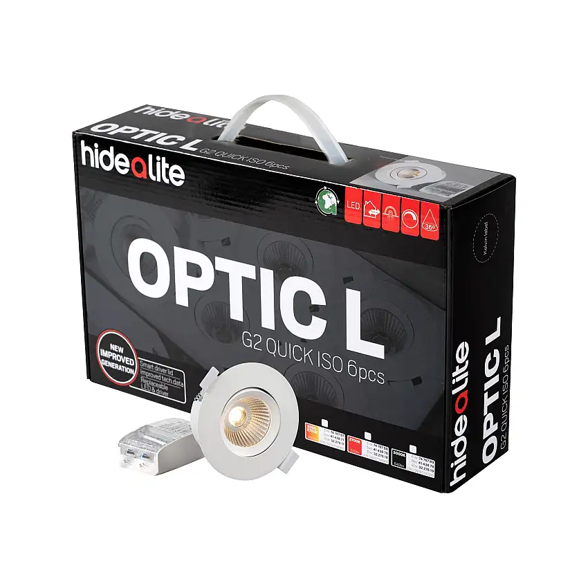Downlight Hide-A-LiteDL Optic G2 L Q ISO 6-pack Vit Tune
