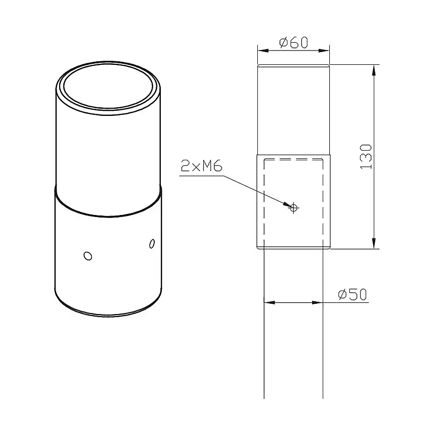 Adapter NorlysLykthus/StolpeGrafit