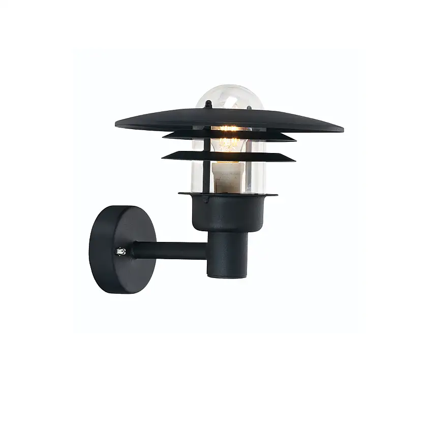 Vägglampa NorlysLarvikSvart
