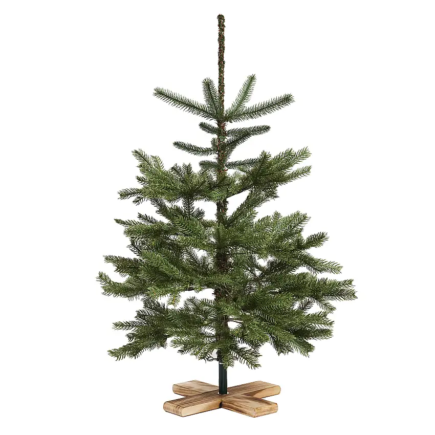 Plastgran Nordic WinterJulgran Danish Collection 100 x 65 cm med Träfot