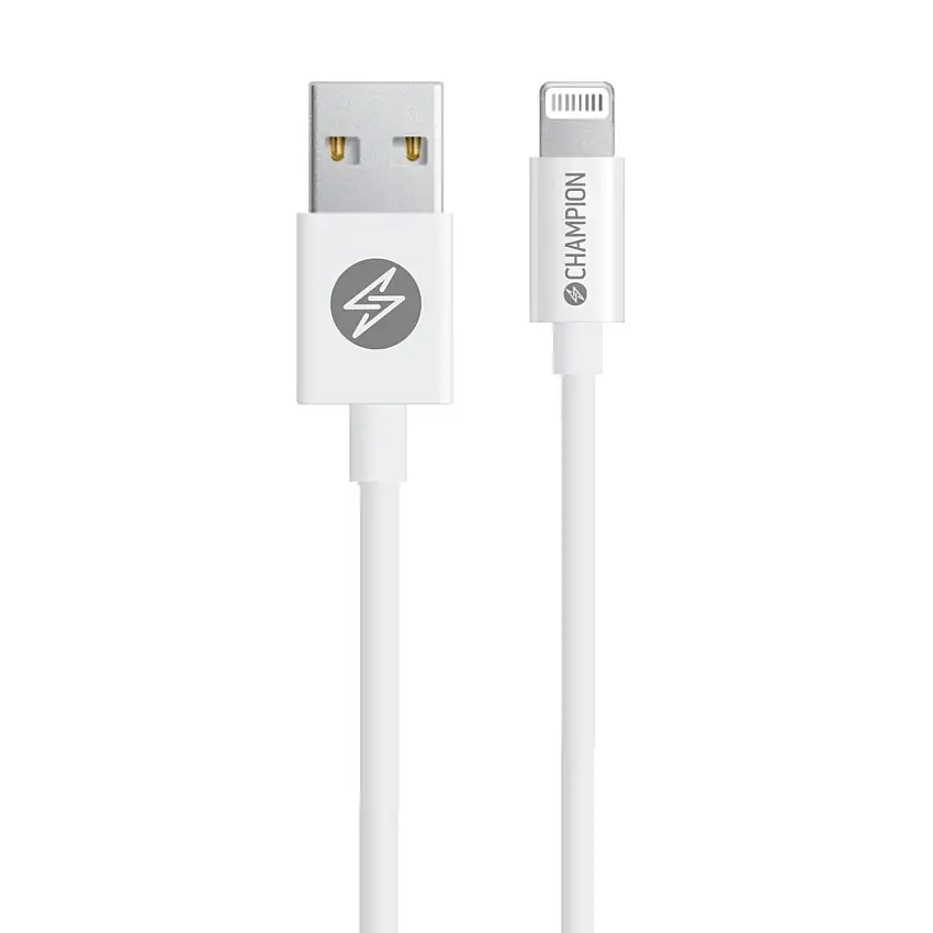 USB-A Championtill Lightning Kabel 3m Vit