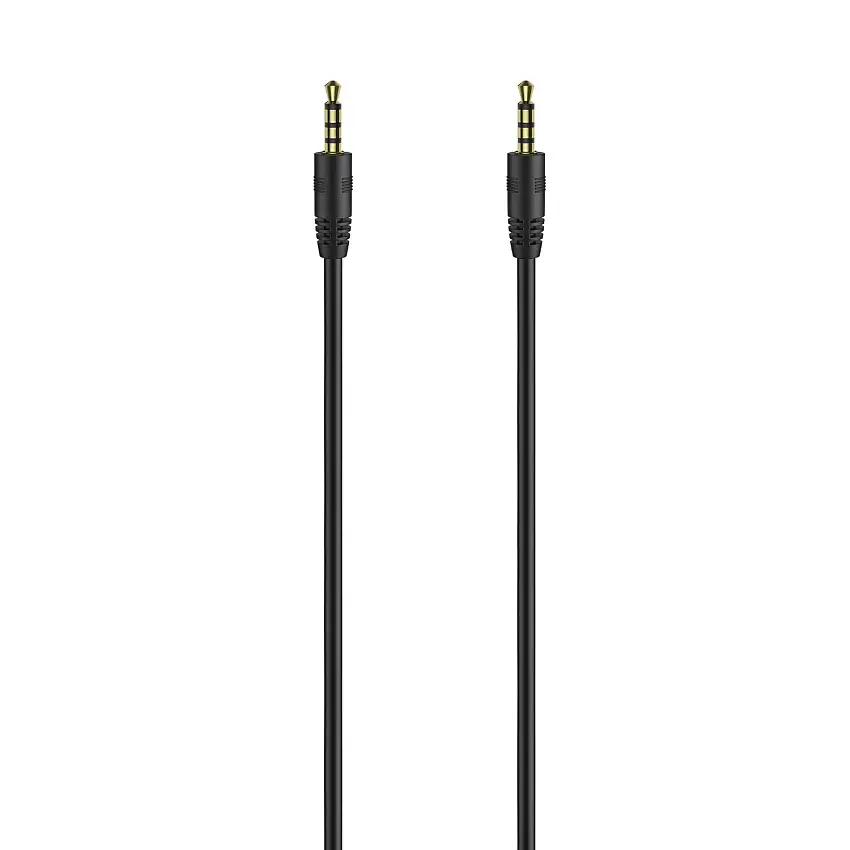 Audiokabel Champion3,5mm 1m Svart