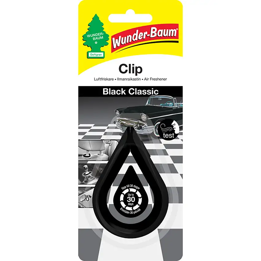 Luftfräschare Wunder-BaumBlack Classic Clip