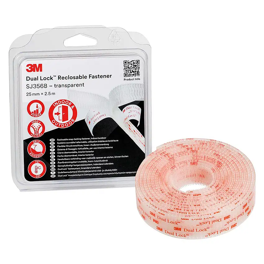 Kardborreband 3MStark TR 25 mm x 2,5m