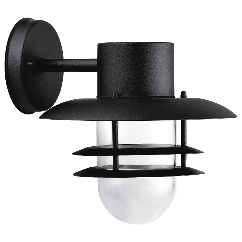 Vägglampa MalmbergsBjörk Down E27Svart