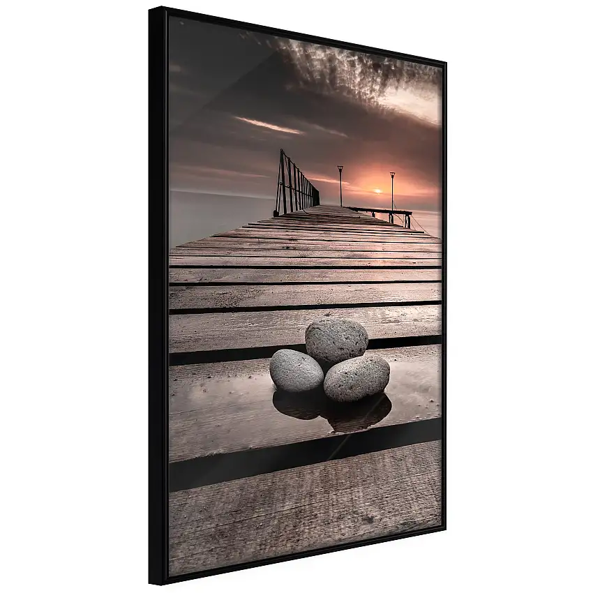 Poster ArtgeistAffisch September SunsetSvart ram, 30x45 cm