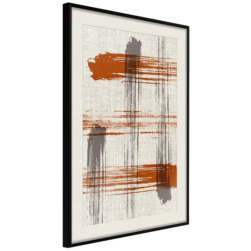 Poster ArtgeistAffisch Abstract GameSvart ram med passepartout, 20x30 cm