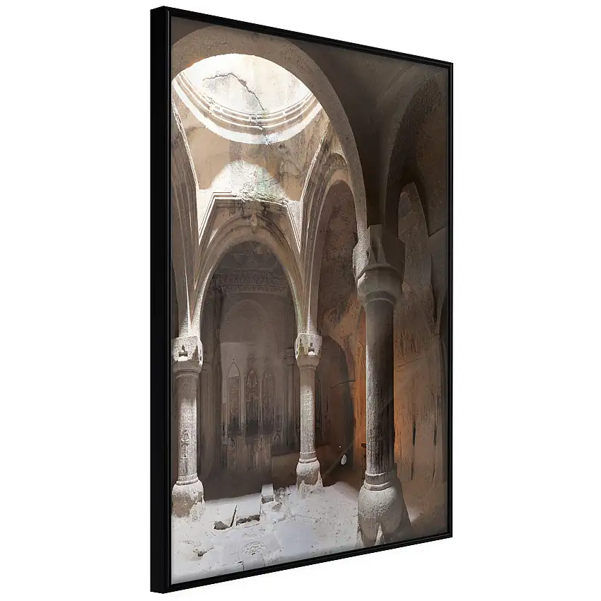 Poster ArtgeistAffisch TempleSvart ram, 30x45 cm
