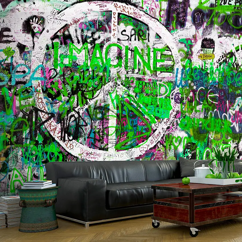 Fototapet ArkiioGreen Graffiti