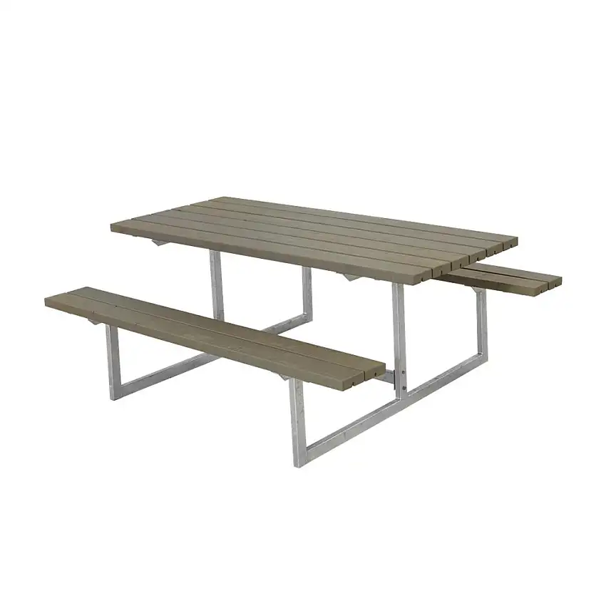 Picknickbord PLUSBasic Gråbrun UtomhusBxLxH: 1600x1770x720 mm